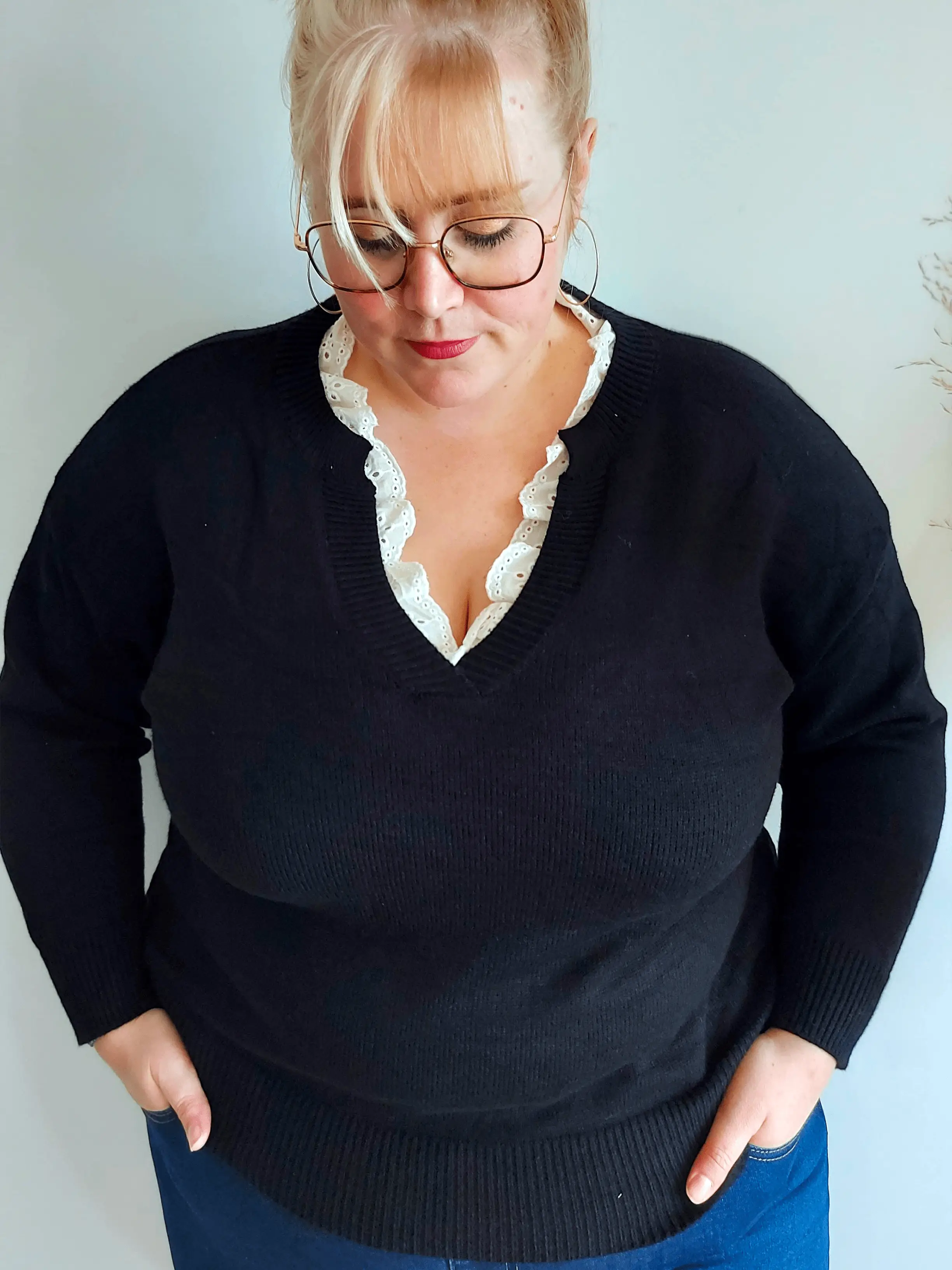 Pull dentelle Louisette